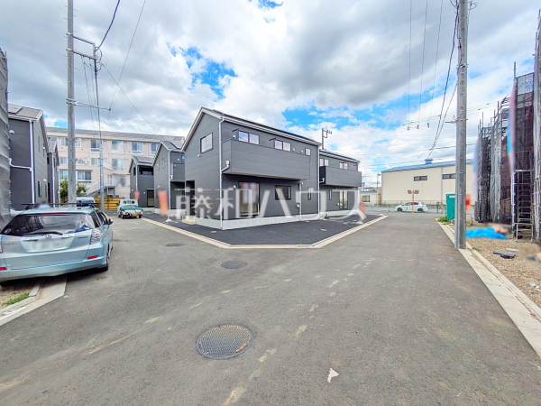 接道状況および現場風景　【武蔵村山市中原４丁目】