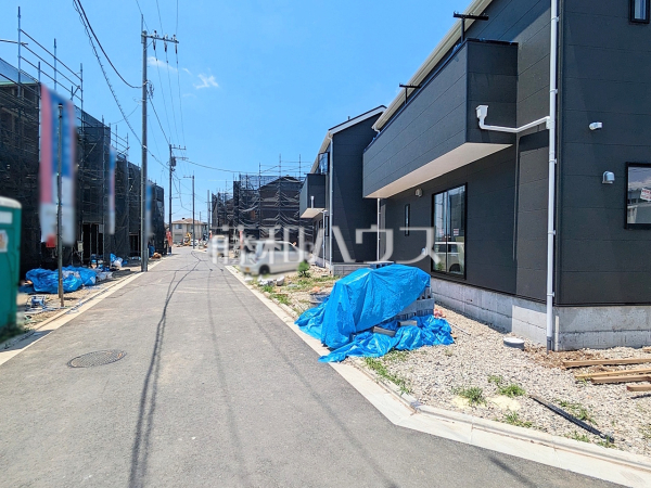 接道状況および現場風景　【武蔵村山市中原４丁目】