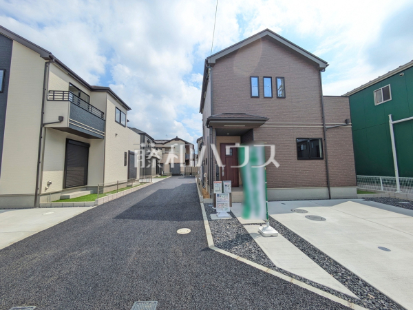 接道状況および現場風景　【北名古屋市熊之庄十二社】