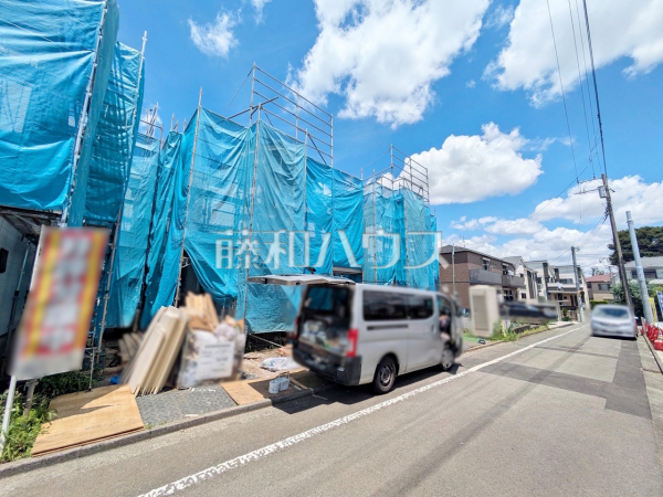 接道状況および現場風景 【調布市東つつじケ丘3丁目】 接道状況および現場風景 【調布市東つつじケ丘3丁目】