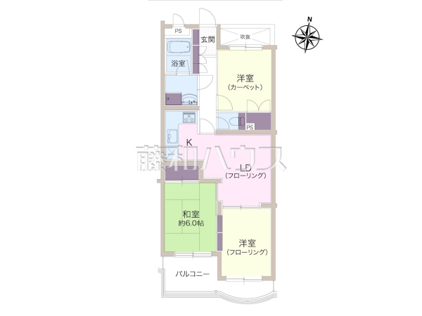 間取図　【キャニオンマンションひばりヶ丘】