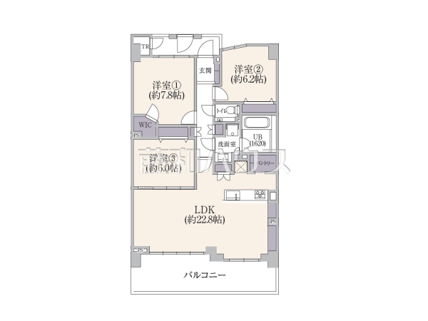 間取図　【パークフィーネ南大沢4番館】