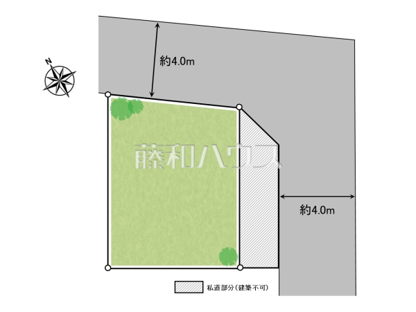 全体区画図　【昭島市中神町】