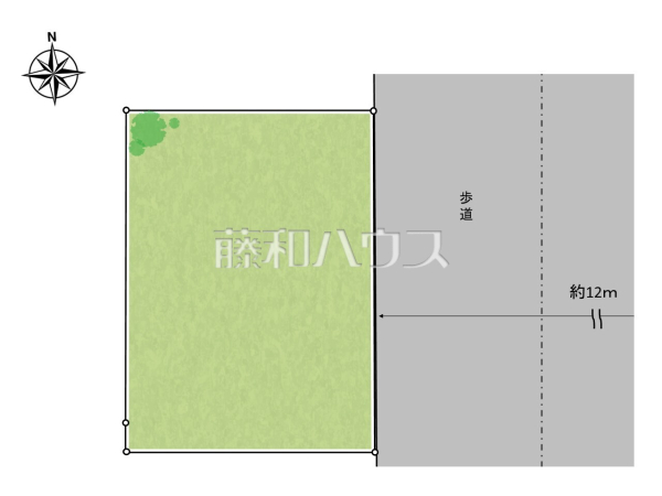 全体区画図　【日野市万願寺４丁目】