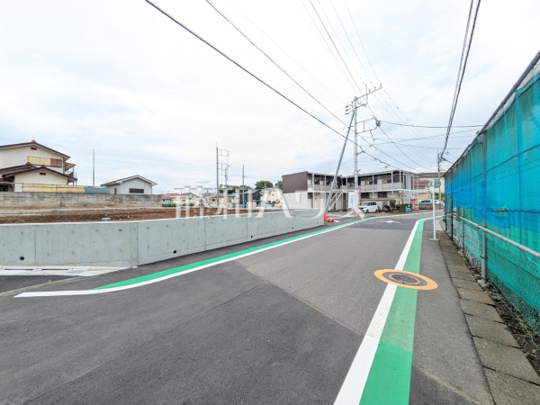 接道状況および現場風景　【東村山市秋津町３丁目】
