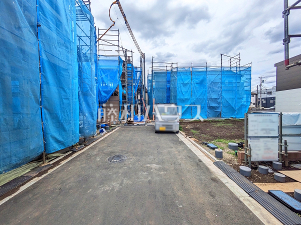 接道状況および現場風景　【東村山市秋津町３丁目】