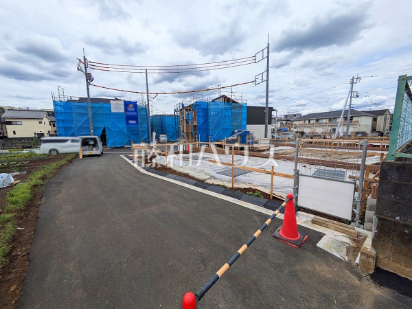 接道状況および現場風景　【東村山市秋津町３丁目】