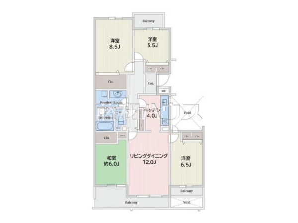間取図　【蓮生寺公園通り三番街1-32-6号棟】