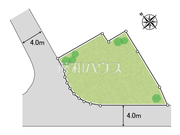 全体区画図　【八王子市長沼町】