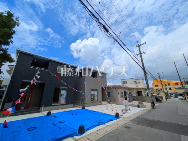 接道状況および現場風景　【沖縄市古謝津嘉山町】