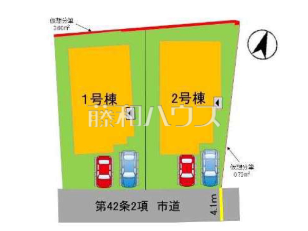 全体区画図　【福岡市西区上山門２丁目】
