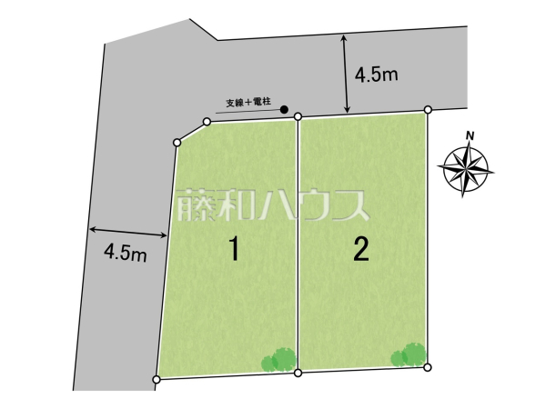 全体区画図　【所沢市向陽町】