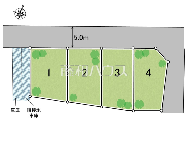 全体区画図　【東久留米市南沢１丁目】