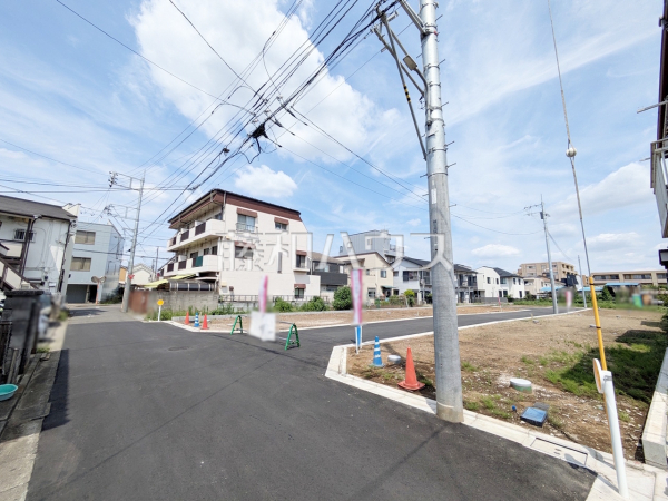 接道状況および現場風景　【調布市富士見町２丁目】