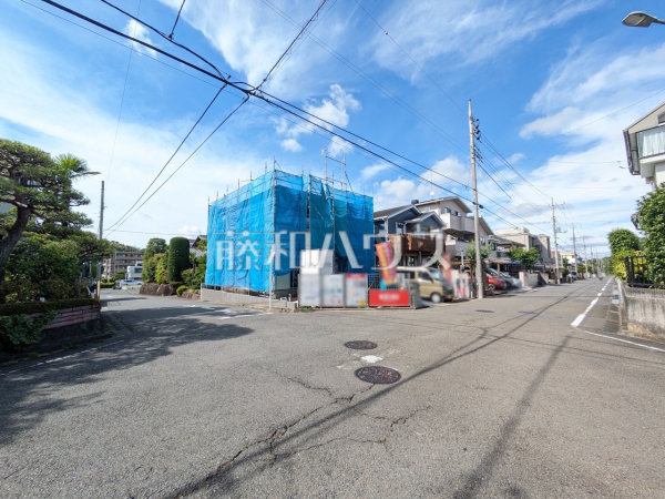 接道状況および現場風景　【八王子市下柚木２丁目】