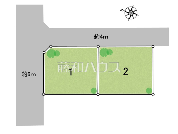 全体区画図　【日野市多摩平６丁目】