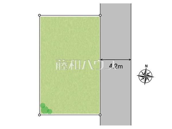 区画図　【所沢市向陽町】