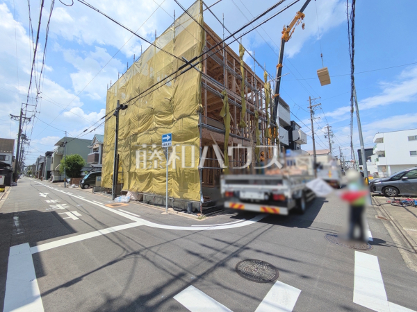 接道状況および現場風景　【名古屋市北区生駒町１丁目】