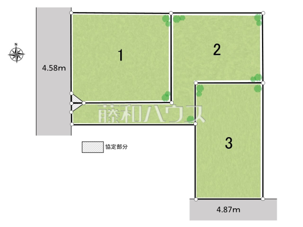 全体区画図　【北名古屋市片場白山】