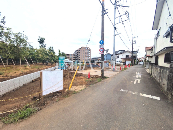 接道状況および現場風景　【東村山市美住町２丁目】