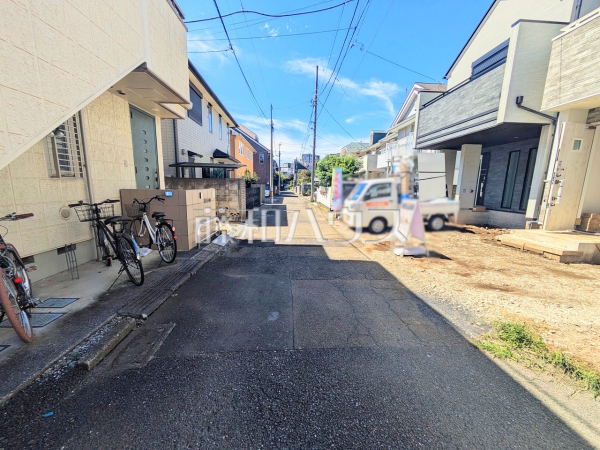 接道状況および現場風景　【国立市東３丁目】