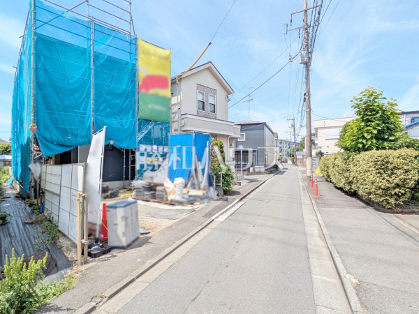 接道状況および現場風景　【国立市富士見台１丁目】