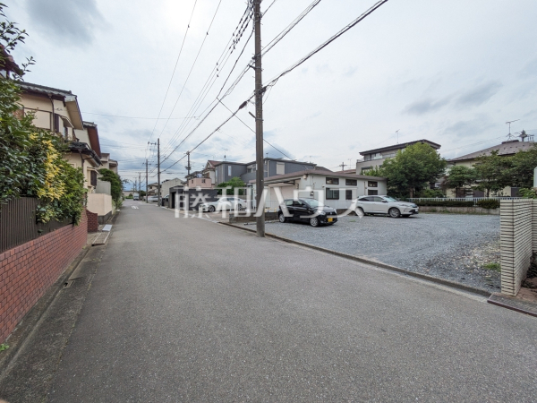 接道状況および現場風景　【所沢市東所沢３丁目】