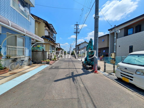 接道状況および現場風景　【春日井市大手町２丁目】