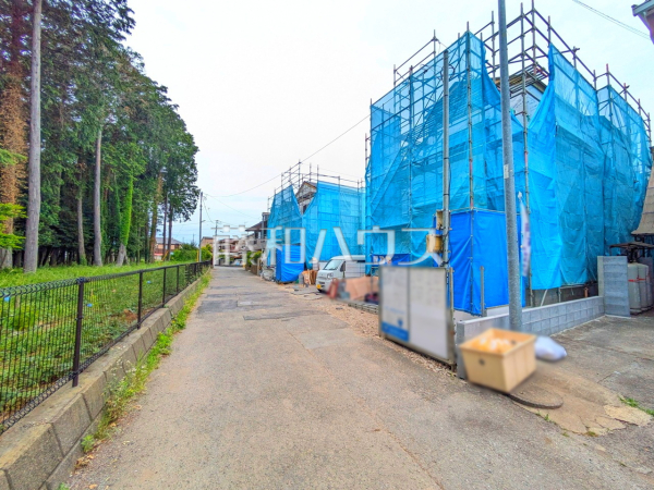 接道状況および現場風景　【昭島市拝島町１丁目】