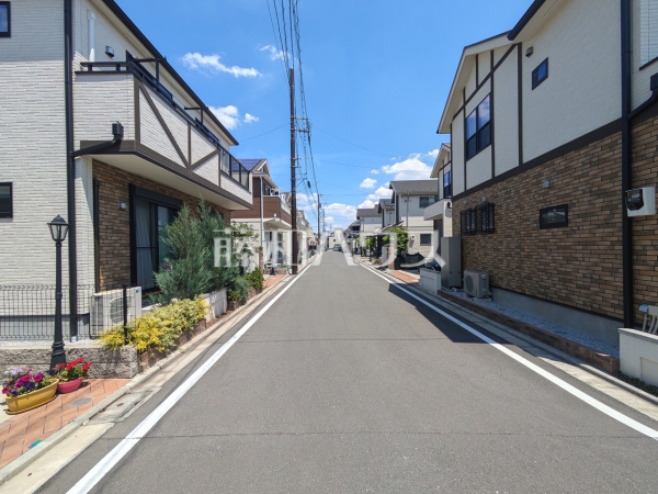 接道状況および現場風景　【立川市幸町４丁目】
