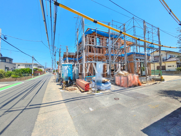 接道状況および現場風景　【福岡市早良区賀茂４丁目】
