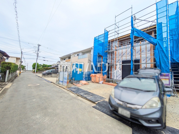 接道状況および現場風景　【福岡市東区美和台５丁目】