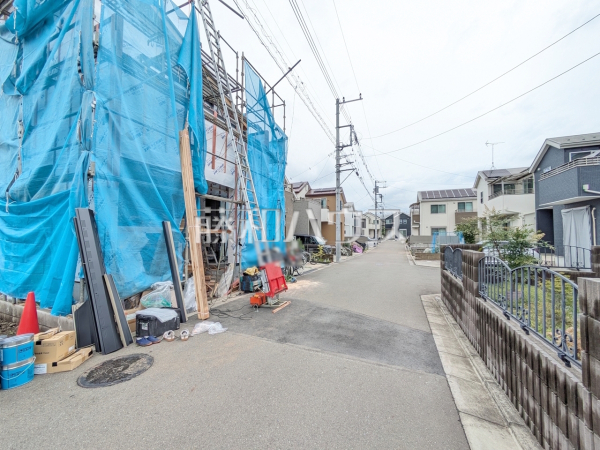 接道状況および現場風景　【小平市御幸町】