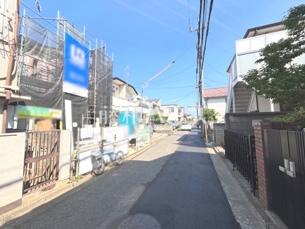 接道状況および現場風景　【小平市花小金井南町３丁目】