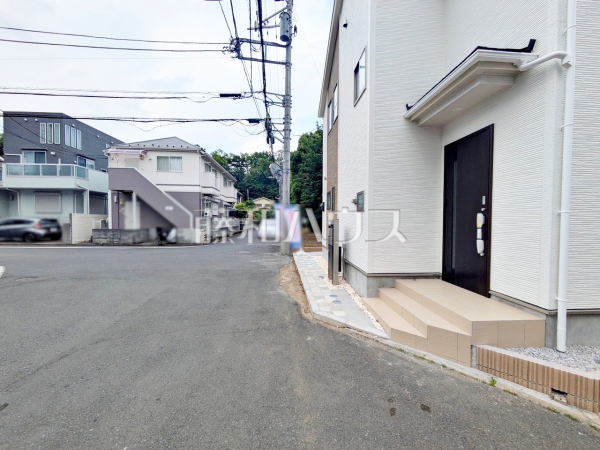 接道状況および現場風景　【調布市入間町２丁目】