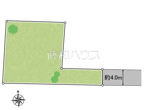 全体区画図　【八王子市横川町】