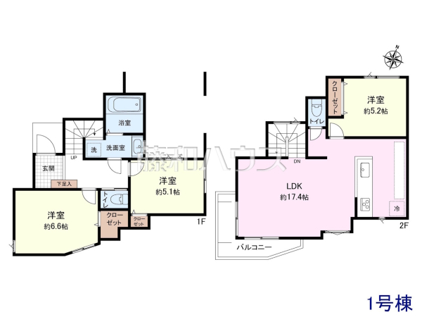 1号棟 間取図 【西東京市北町3丁目】ぜひ実物をご覧いただきたく思います。喜んでご案内いたしますのでお気軽にお問合せ下さい。 1号棟 間取図 【西東京市北町3丁目】ぜひ実物をご覧いただきたく思います。喜んでご案内いたしますのでお気軽にお問合せ下さい。