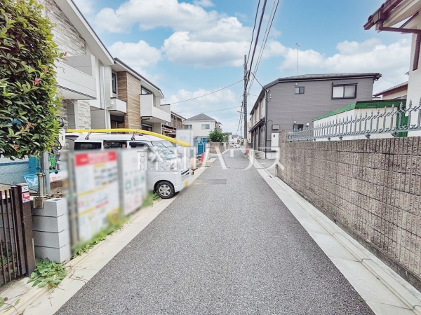 接道状況および現場風景　【練馬区下石神井２丁目】