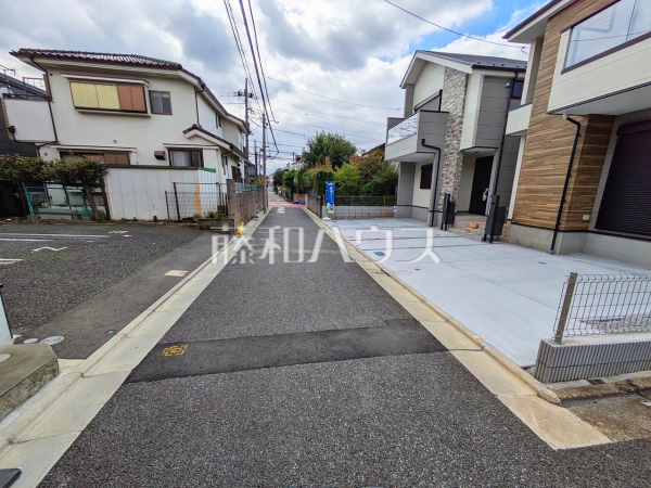 接道状況および現場風景　【練馬区下石神井２丁目】