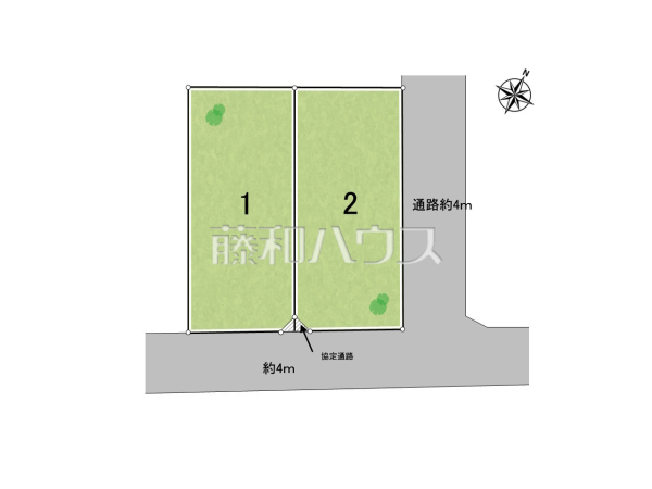 全体区画図　【練馬区下石神井２丁目】