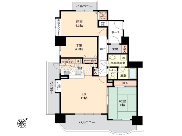 間取図　【ザ・ステイツ朝霞台フォレストヒルズ】
