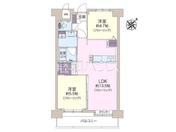 間取図　【ニューハイツ練馬】