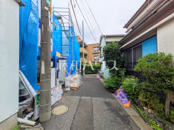 接道状況および現場風景　【杉並区成田東１丁目】