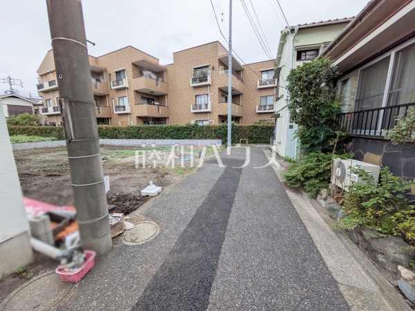 接道状況および現場風景　【杉並区成田東１丁目】