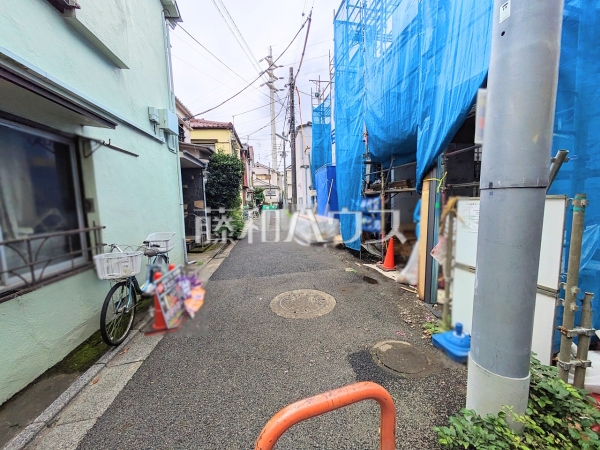 接道状況および現場風景　【杉並区成田東１丁目】