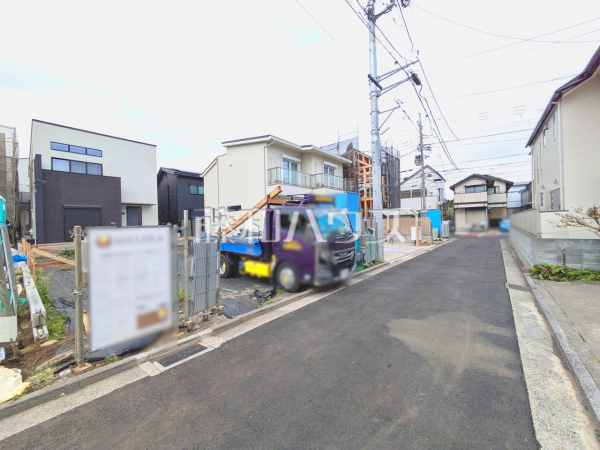 接道状況および現場風景　【武蔵野市境南町１丁目】