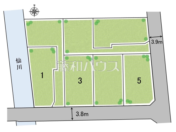 全体区画図　【武蔵野市境南町１丁目】