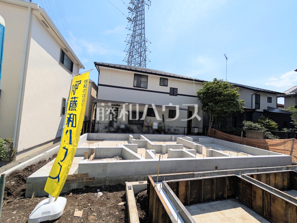 ≪2号棟　外観≫ここに住む方を想像して、着々と建築しております！　【府中市西府町４丁目】