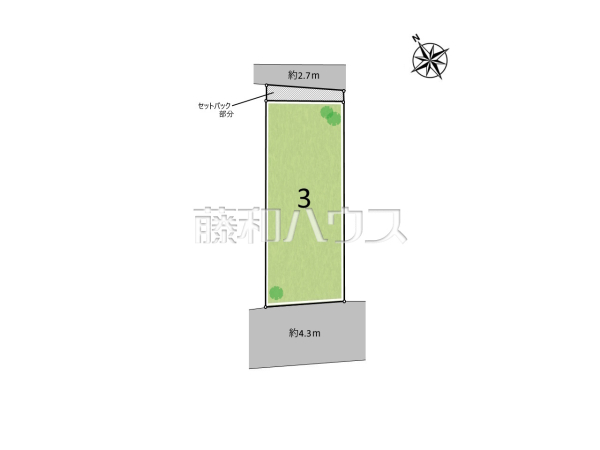 3号地　区画図　【豊見城市字上田】