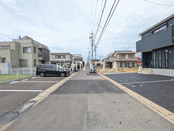 接道状況および現場風景　【名古屋市北区東味鋺３丁目】